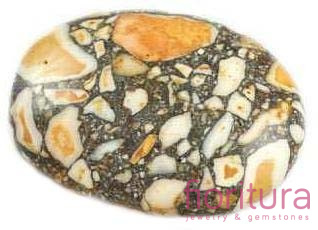 KAMIEŃ NATURALNY MARMUR OWAL 18x25MM KOLOR IMPALA