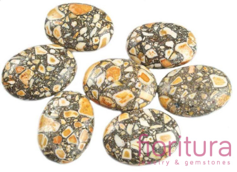 KAMIEŃ NATURALNY MARMUR OWAL 18x25MM KOLOR IMPALA