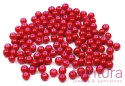 PERŁA SZKLANA KULA 4MM KOLOR CIEMNY CZERWONY