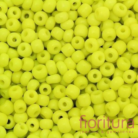 KORALIKI SZKLANE DROBNE MATOWE 2MM KOLOR ŻÓŁTY