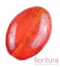 KORALIKI SZKLANE CRACLE OWAL 20MM KOLOR CZERWIEŃ/POMARAŃCZ