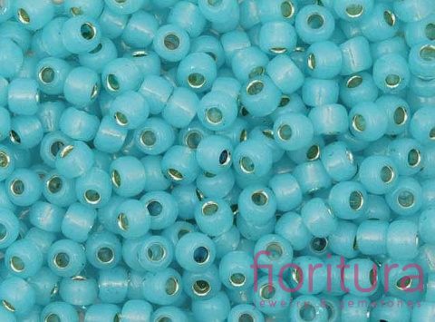 KORALIKI TOHO 8/0 NR 2117 SILVER-LINED MILKY AQUA