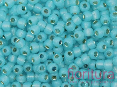 KORALIKI TOHO 8/0 NR 2117 SILVER-LINED MILKY AQUA