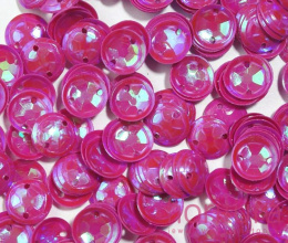 KORALIKI TYP SEW-ON DO PRZYSZYCIA CEKINY 8MM KOLOR FUCHSIA AB