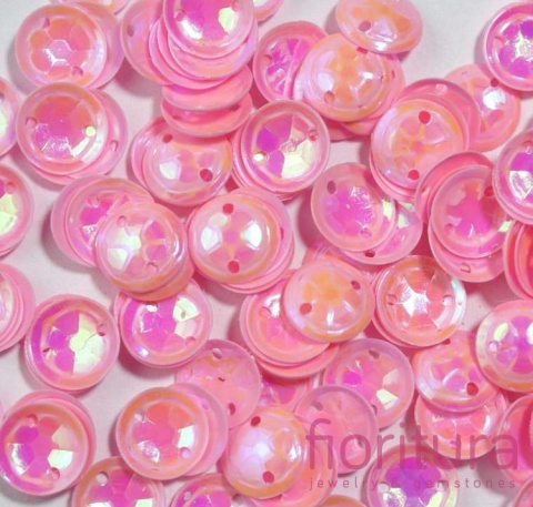 KORALIKI TYP SEW-ON DO PRZYSZYCIA CEKINY 8MM KOLOR PINK AB