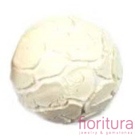 CERAMIKA Z EFEKTEM SPĘKANIA KULA 19MM KOLOR BIAŁY MAT