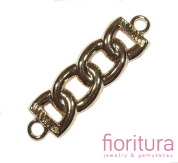 ŁĄCZNIK 44x12MM KOLOR JASNY ZŁOTY