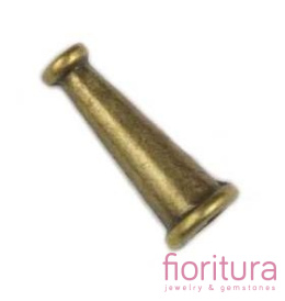 NAKŁADKA STOŻEK 15X6MM KOLOR STARE ZŁOTO