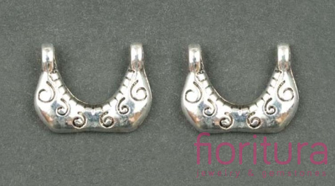 ZAWIESZKA TOP 12x16MM KOLOR STARE SREBRO