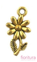 ZAWIESZKA KWIATEK 19x10MM KOLOR ZŁOTY