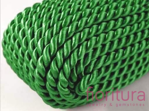 SZNUREK SKRĘCANY 4MM NR 7801 KELLY GREEN