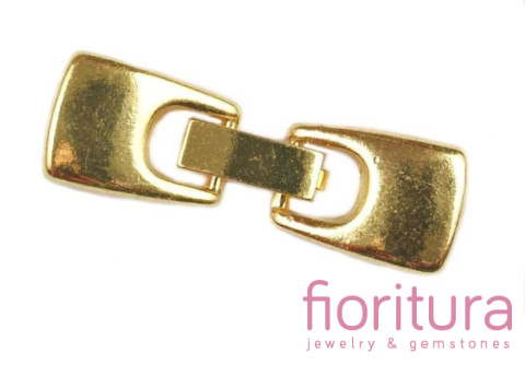 ZAPIĘCIE KLAMRA KOŃCÓWKA DO WKLEJANIA 9x2,5MM KOLOR ZŁOTY