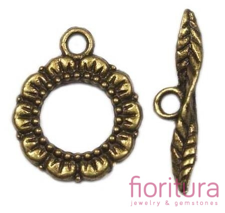 ZAPIĘCIE PRZEKŁADKOWE SŁONECZNIK 16MM KOLOR STARE ZŁOTO