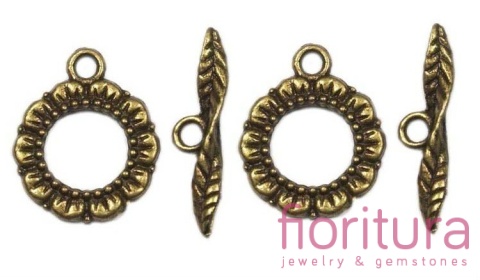 ZAPIĘCIE PRZEKŁADKOWE SŁONECZNIK 16MM KOLOR STARE ZŁOTO