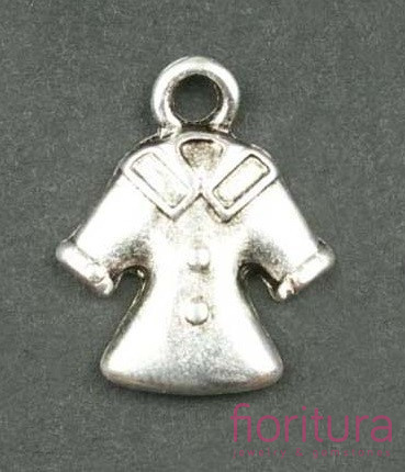 ZAWIESZKA PŁASZCZ 18x15MM KOLOR STARE SREBRO