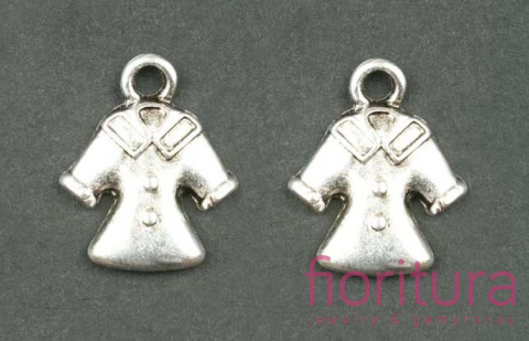 ZAWIESZKA PŁASZCZ 18x15MM KOLOR STARE SREBRO