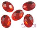 KABOSZON AKRYLOWY OWAL 17x24MM KOLOR RED
