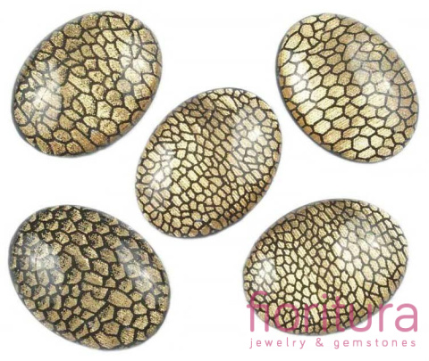 KABOSZON AKRYLOWY OWAL 30x40M KOLOR ZŁOTY