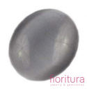 KABOSZON SZKLANY OWAL 23X27MM KOLOR SZARY