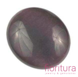 KABOSZON SZKLANY OWAL 23X27MM KOLOR AMETYSTOWY