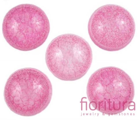 KABOSZON AKRYLOWY KOŁO 25MM KOLOR RÓŻOWY