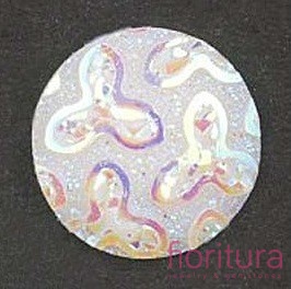 KABOSZON AKRYLOWY KOŁO 10MM KOLOR WHITE AB