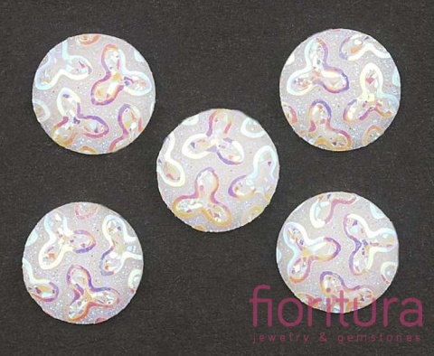 KABOSZON AKRYLOWY KOŁO 10MM KOLOR WHITE AB