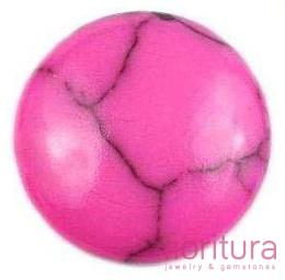 KABOSZON TURKUS KOŁO 18MM KOLOR RÓŻOWY