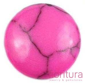 KABOSZON TURKUS KOŁO 18MM KOLOR RÓŻOWY