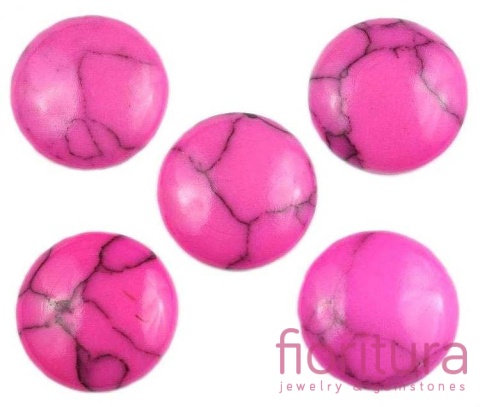 KABOSZON TURKUS KOŁO 18MM KOLOR RÓŻOWY