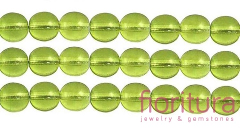 KORALIKI SZKLANE KULA 8MM NR 50200 LIGHT OLIVINE