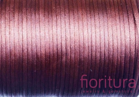 SZNUREK SATYNOWY 2MM KOLOR FRIAR BROWN