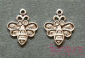 ZAWIESZKA OSA 20x12MM KOLOR STARE SREBRO