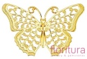 BAZA, ŁĄCZNIK,ZAWIESZKA FILIGRAN MOTYL 41x25x0,5MM KOLOR ZŁOTY