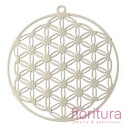 BAZA, ŁĄCZNIK,ZAWIESZKA, PODSTAWA KOLCZYKA FILIGRAN KWIAT 30x32x0,3MM KOLOR PLATINUM