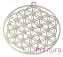 BAZA, ŁĄCZNIK,ZAWIESZKA, PODSTAWA KOLCZYKA FILIGRAN KWIAT 30x32x0,3MM KOLOR PLATINUM