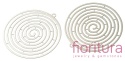 BAZA, ŁĄCZNIK,ZAWIESZKA PODSTAWA KOLCZYKA FILIGRAN SPIRALA 36,5x34,5x0,3MM KOLOR PLATINUM