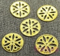 BAZA, ŁĄCZNIK,ZAWIESZKA FILIGRAN KWIATEK 19x19x0,5MM KOLOR ZŁOTY