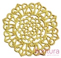 BAZA, ŁĄCZNIK,ZAWIESZKA FILIGRAN SŁONECZNIK 32x30x0,5MM KOLOR ZŁOTY
