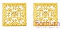 BAZA, ŁĄCZNIK,ZAWIESZKA FILIGRAN KWADRAT 15x15x0,5MM KOLOR ZŁOTY