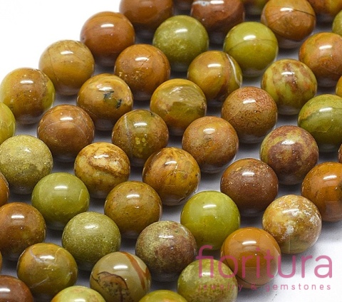 KAMIEŃ NATURALNY OPAL ŻÓŁTY KULA 12MM
