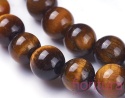 KAMIEŃ NATURALNY TYGRYSIE OKO DARK GOLDENROD KULA 8MM SZNUR
