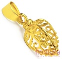 KRAWATKA AŻUROWA ZACISKANA LIŚĆ 18x8x10MM KOLOR ZŁOTY