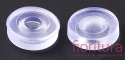 SILIKONOWE NAKŁADKI DO KLIPSÓW DONUT 7,5x2MM KOLOR TRANSPARENTNY 