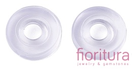 SILIKONOWE NAKŁADKI DO KLIPSÓW DONUT 6,5x2MM KOLOR TRANSPARENTNY 