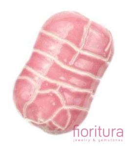 CERAMIKA Z EFEKTEM SPĘKANIA PROSTOKĄT 20x30MM KOLOR DRY ROSE