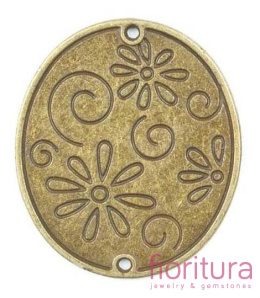 ŁĄCZNIK 29x33MM KOLOR STARE ZŁOTO