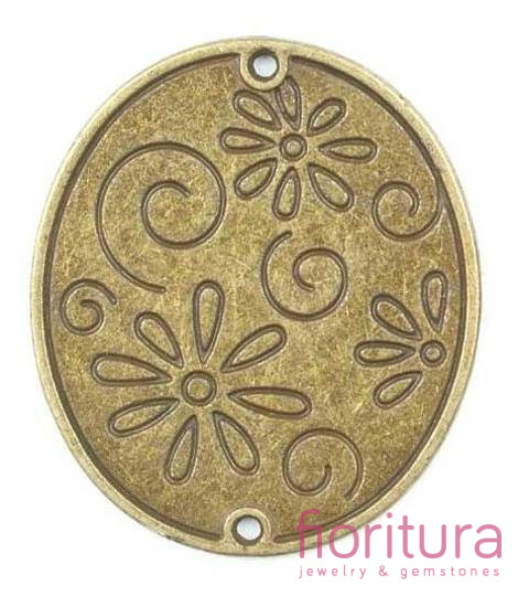 ŁĄCZNIK 29x33MM KOLOR STARE ZŁOTO