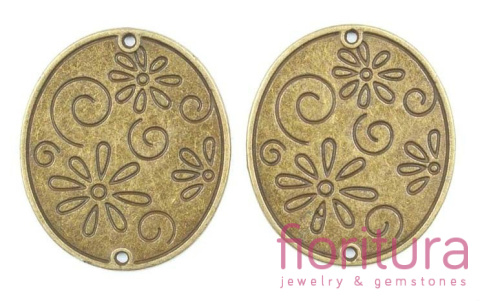 ŁĄCZNIK 29x33MM KOLOR STARE ZŁOTO