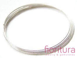 DRUT PAMIĘCIOWY DO BRANSOLETEK 55MM KOLOR STARE SREBRO